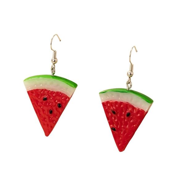 Watermelon Statement Earrings - Picture 1 of 3